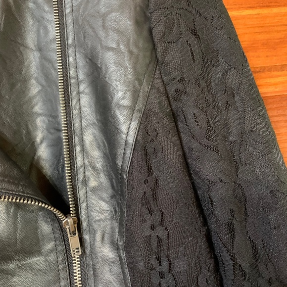 Leather & Lace Moto Jacket - Picture 3 of 4